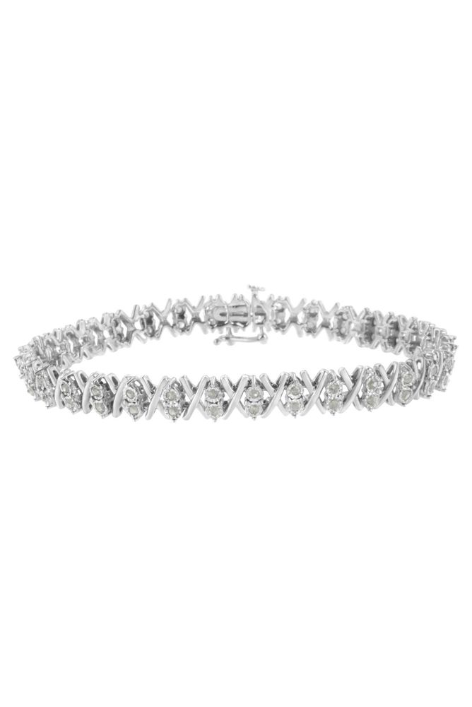1.0 Cttw Diamond Miracle-Set X-Link 7" Tennis Bracelet